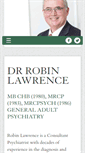 Mobile Screenshot of drrobinlawrence.com